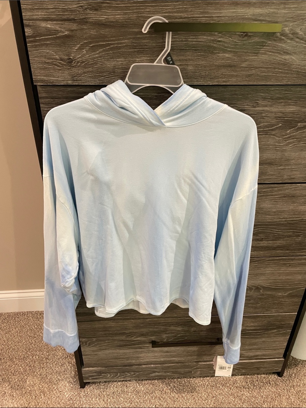 Nike Yoga Pale Blue Women's Lightweight Hooded Sweatshirt